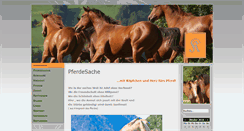 Desktop Screenshot of pferdesache.com